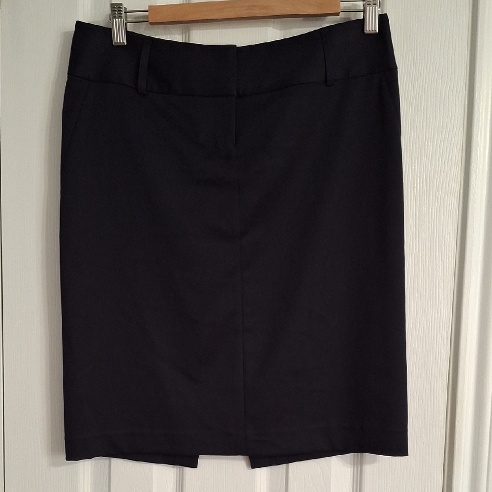 Express Dark Blue Pencil Skirt